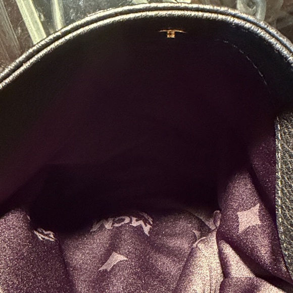 MCM Black Shoulder Bag with Gold Details - Picture 14 of 14